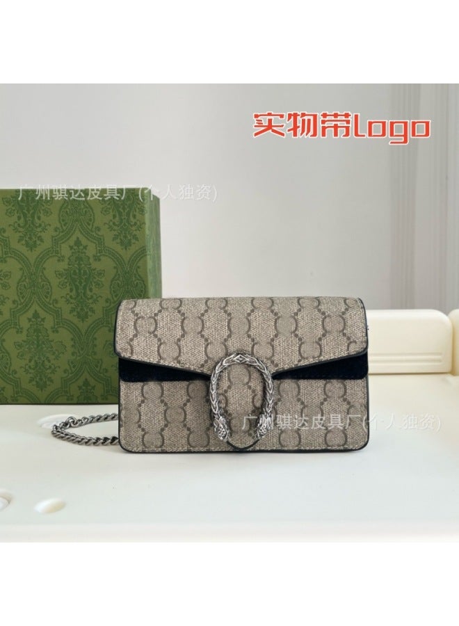 New Classic Old Flower Dionysus Bag Mini Single Shoulder Crossbody Chain Envelope Women's Bag With Logo - Image 3