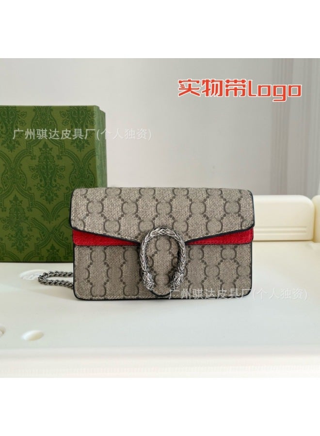 New Classic Old Flower Dionysus Bag Mini Single Shoulder Crossbody Chain Envelope Women's Bag With Logo - Image 1