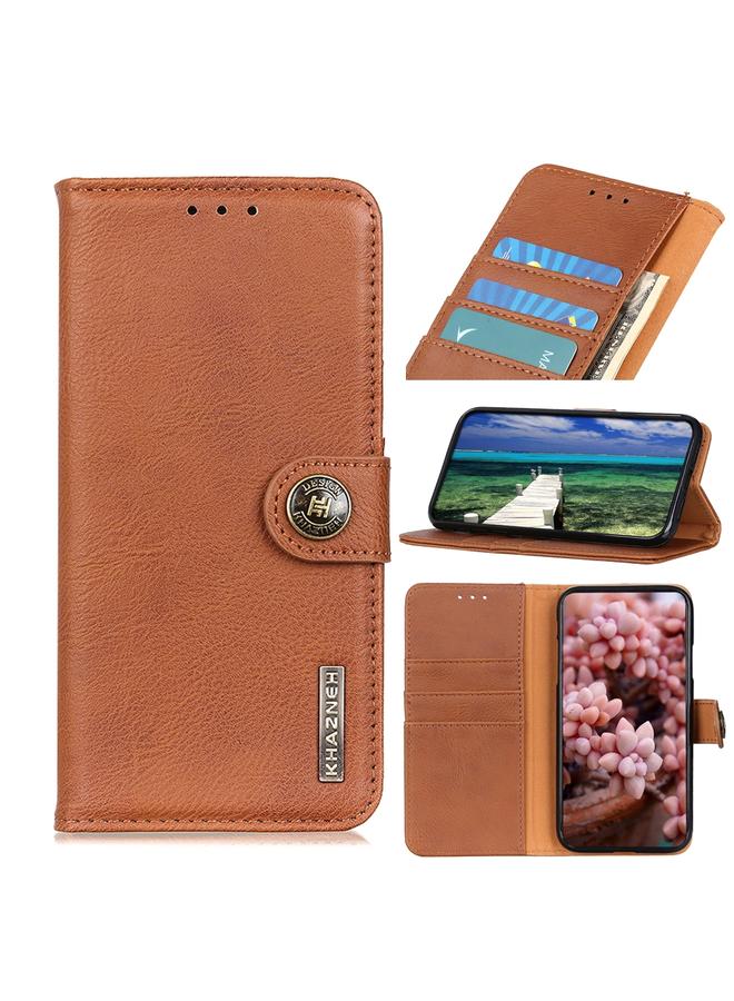 S-TOP Case For Motorola Edge 30 KHAZNEH Cowhide Texture Leather Phone Case - Image 1