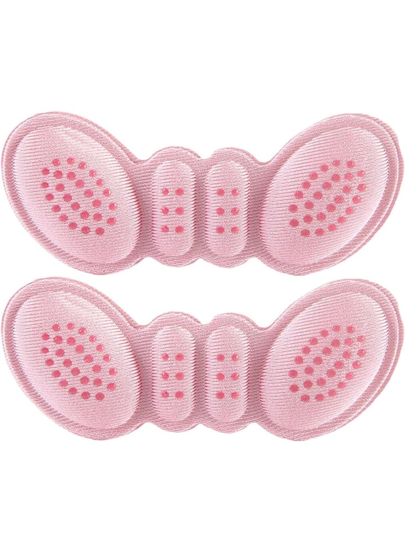 6 Pack Silicone/Fabric Heel Cushion Inserts for Loose Shoes, Comfortable Heel Pads for Extra Large Shoes for Men and Women, Improved Shoe Fit and Comfort, Prevents Heel Slippage and Blisters (Black - Beige - Pink) - Image 2