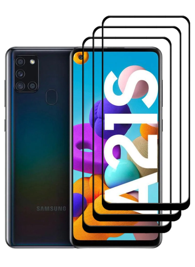 ACLIX 3 Pieces Antistatic ESD Dustproof Premium Quality High Definition Tempered Glass Screen Protector Designed For Samsung Galaxy A21s - Image 1
