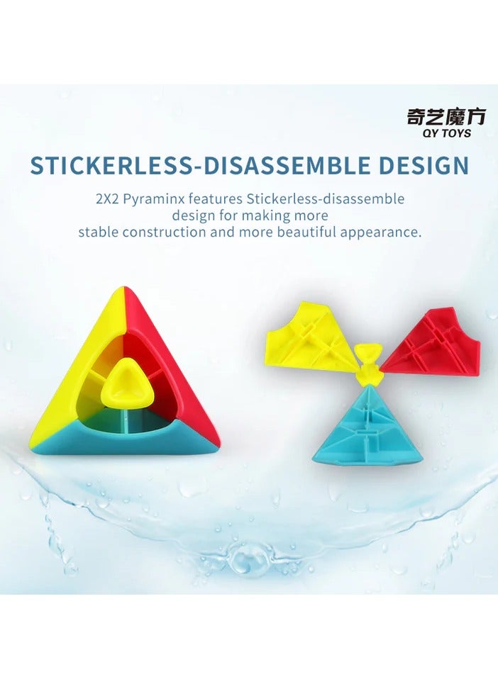 Qiyi 2x2 Pyraminx Pyramid Cube - Image 5