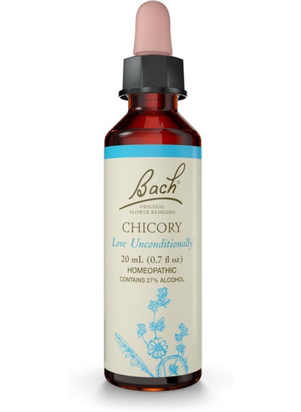 Bach Bach Original Flower Remedies, Chicory - Love Unconditionally - Natural Homeopathic Flower Essence for Emotional Balance - Vegan, Gluten Free, Sugar Free - 20mL Dropper 