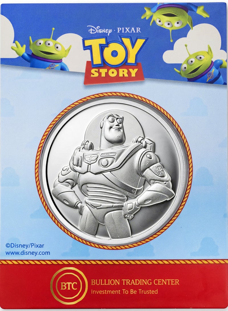 BTC 50g Disney Silver Coin - Buzz Lightyear - Image 1