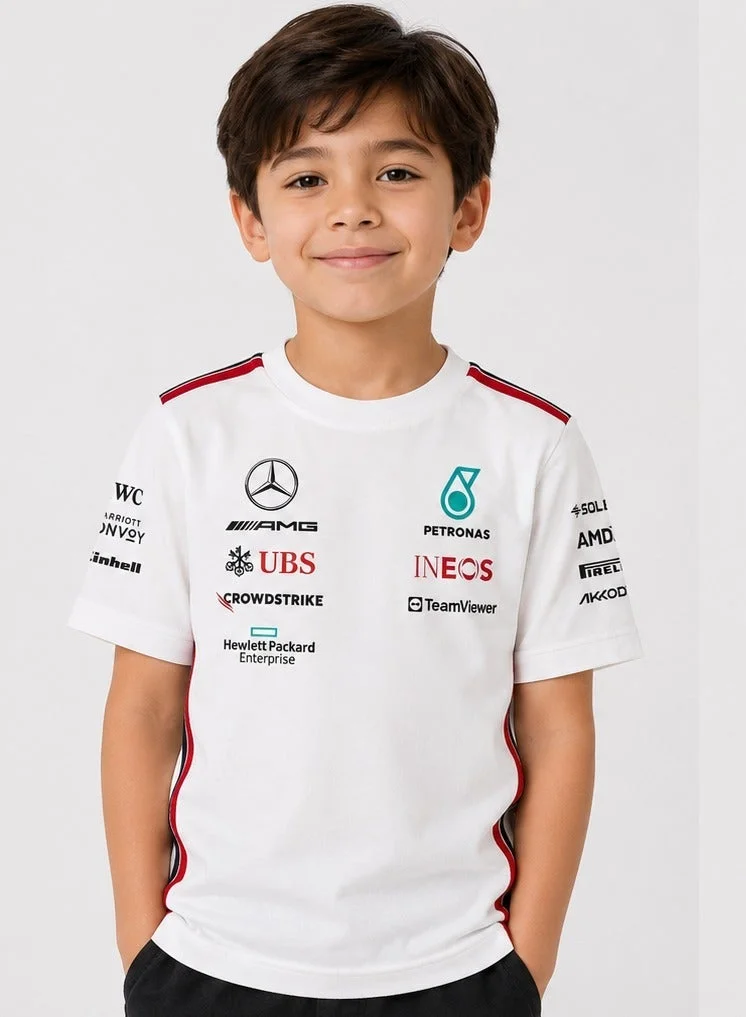 فريق AMG بتروناس للفورمولا 1 قميص فريق Mercedes-AMG للأطفال