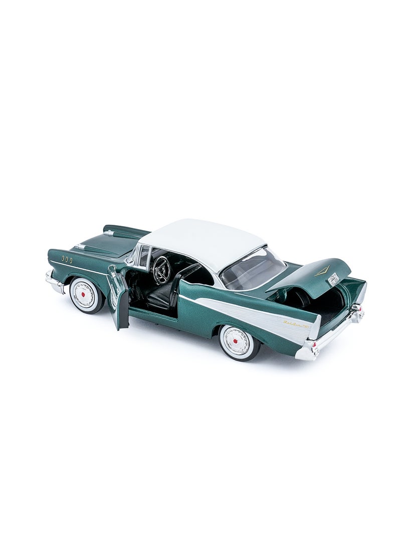 MOTORMAX 1957 Chevrolet Bel Air Die-Cast Model Car 1:24 Scale – Officially Licensed Classic Collectible with Opening Doors & Detailed Interior - Image 4
