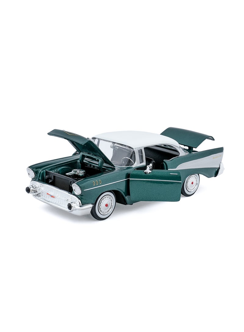 MOTORMAX 1957 Chevrolet Bel Air Die-Cast Model Car 1:24 Scale – Officially Licensed Classic Collectible with Opening Doors & Detailed Interior - Image 5