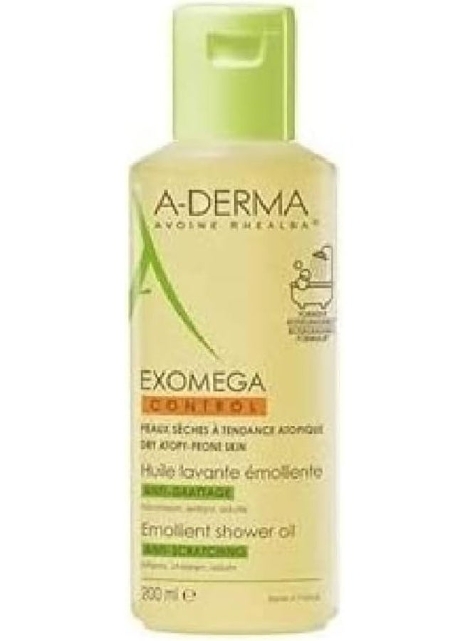 A-DERMA Exomega Emollient Shower Oil 200Ml  - Image 1