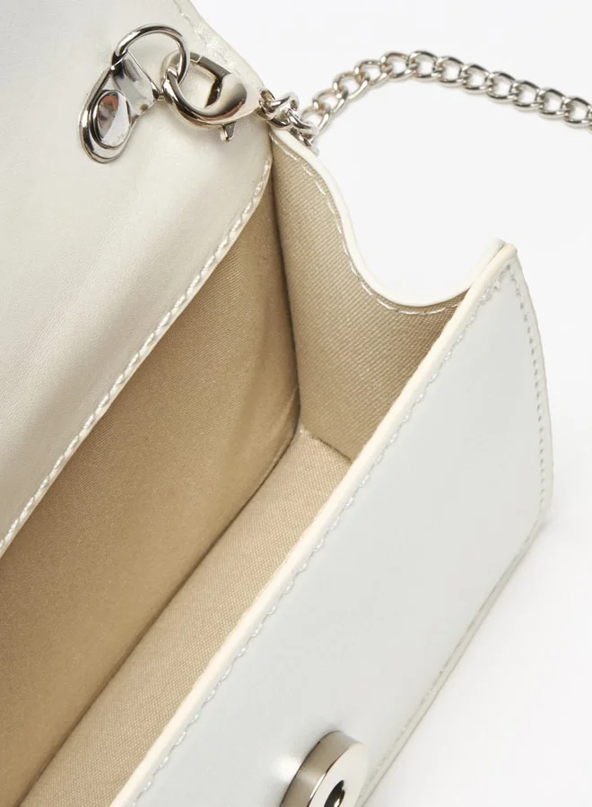 فلورا بيلا من شو إكسبرس Bow Accent Crossbody Bag with Detachable Chain Strap