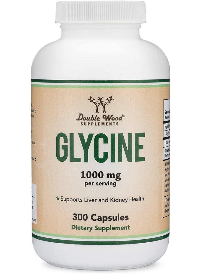 مكمل الجليسين - مسحوق الجليسين بتركيز 1000 ملغ لكل حصة (300 كبسولة) حمض أميني مُريح (جليسينا) (مُختبر من قِبل جهة خارجية، خالٍ من الغلوتين، وغير مُعدل وراثيًا) من شركة دبل وود - Image 4
