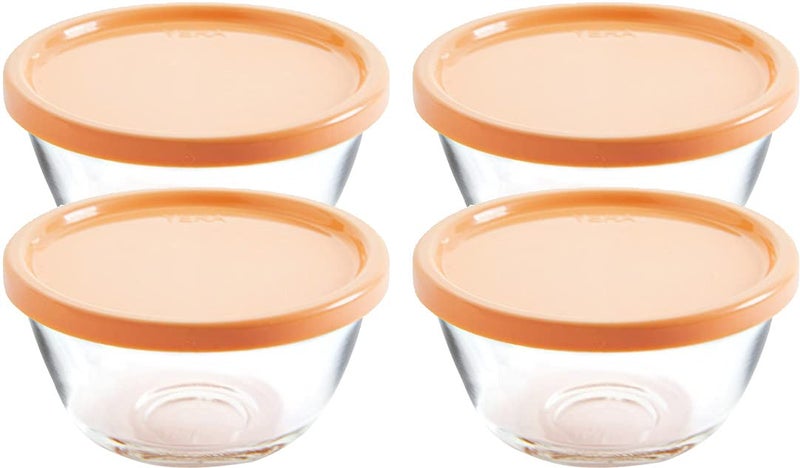 Yera Glass Storage Bowl with Lids Set of 8 265 ml Transparent Glassware Durable Airtight Lids for Freshness Perfect for Storing Food Leftovers Meal Prep Microwave Dishwasher Safe - Image 2