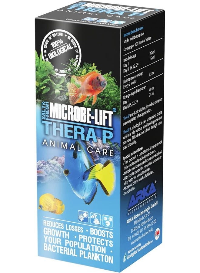 Microbe Lift مايكروب ليف THERAPH16 علاج رعاية الأسماك TheraP للأحواض المائية العذبة والمالحة المنزلية، 16 أونصة - Image 2