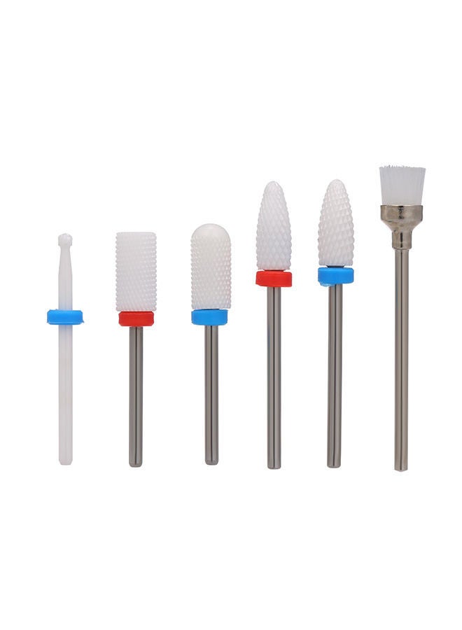 نيبمينينت طَقم 6 قطع أدوات دوارة لتلميع الأظافر من السيراميك متعدد الألوان - Image 1