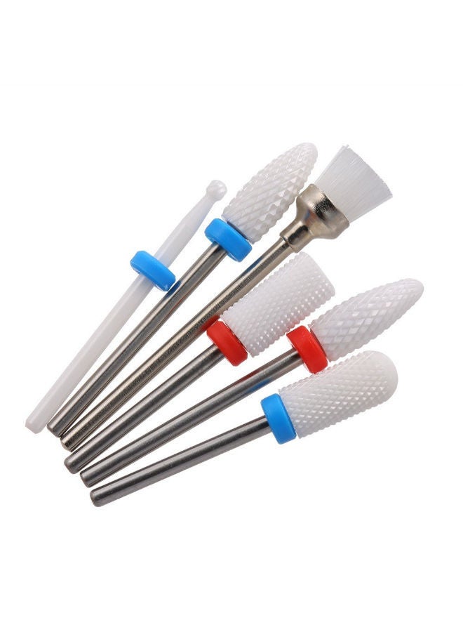 نيبمينينت طَقم 6 قطع أدوات دوارة لتلميع الأظافر من السيراميك متعدد الألوان - Image 2