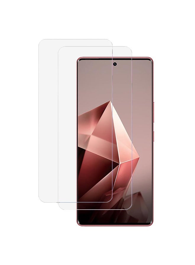 SanHu 2 Piece Pack for Infinix Note 50 S Screen Protector - Full Coverage Delicate Touch Tempered Glass Screen Protector for Infinix Note 50 S，Clear - Image 1