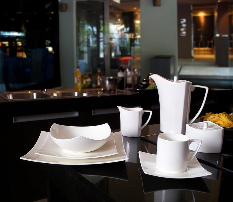 Red Vanilla Extreme White 5Piece Dining Set - Image 3