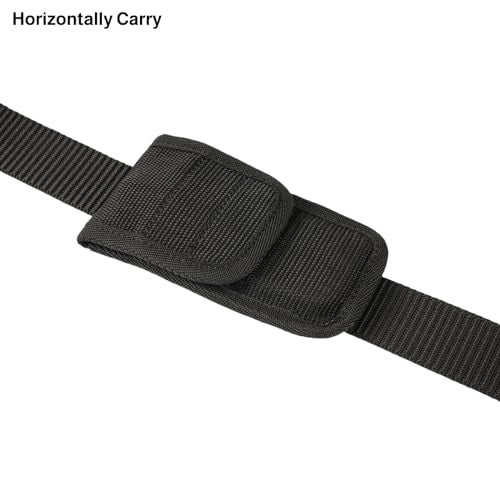 VEPKOIT Knife Sheath for Belt, Tactical Pocket Knife Holder, Outdoor Vertical or Horizontal Belt Knife Pouch, Multitool Sheath Nylon Case, Army Knife Pocket Clip - Image 4