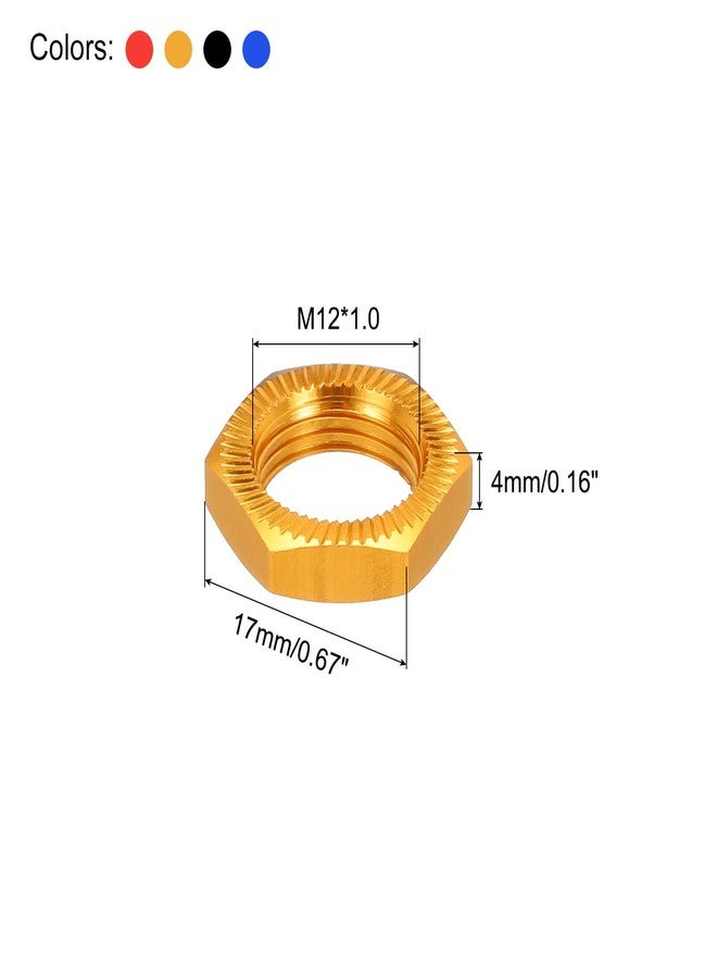 MECCANIXITY Aluminum 17mm x M12 RC Nut Pack of 16 (4 Colors) Hex Wheel Nuts for 1/8 RC Model Car Trucks Off Road Upgraded Parts - Image 2