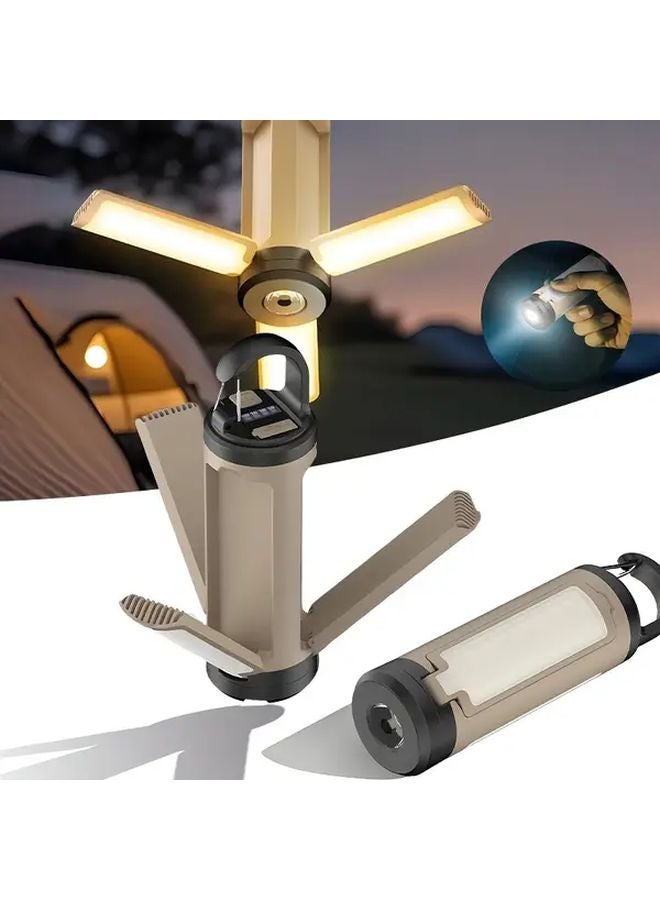 Foldable Camping Light USB Rechargeable 450 Lumens Adjustable Angle Hook Design - Image 3