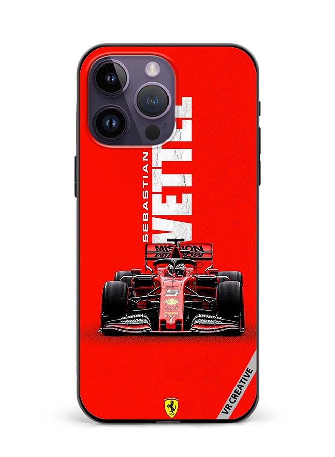 Protective Case Cover For Apple iPhone 16 Pro Max F1 Racing Car Design Multicolour