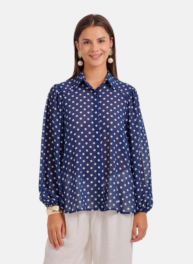 Carina Polka Dots Shirt - Image 1
