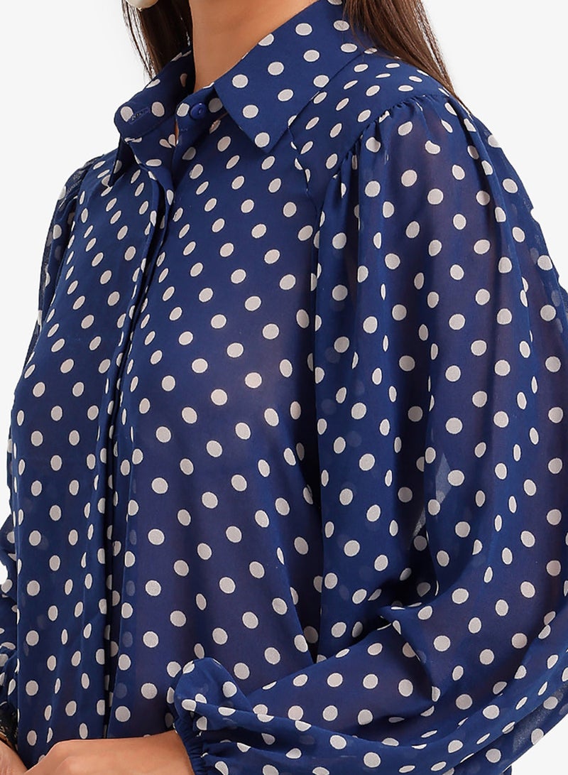 Carina Polka Dots Shirt - Image 5