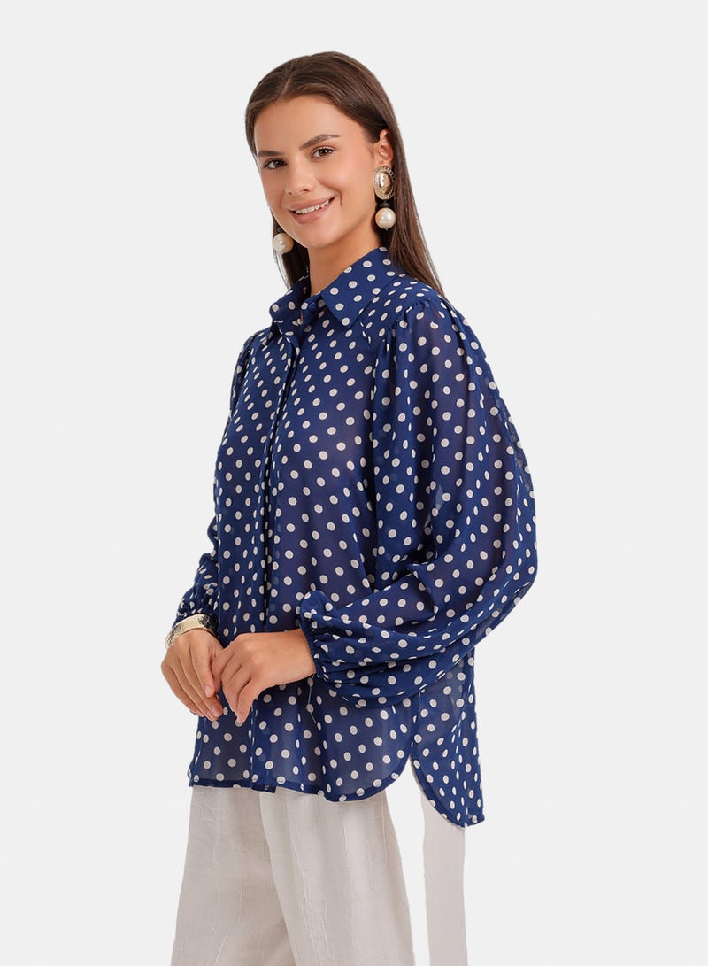 Carina Polka Dots Shirt - Image 3
