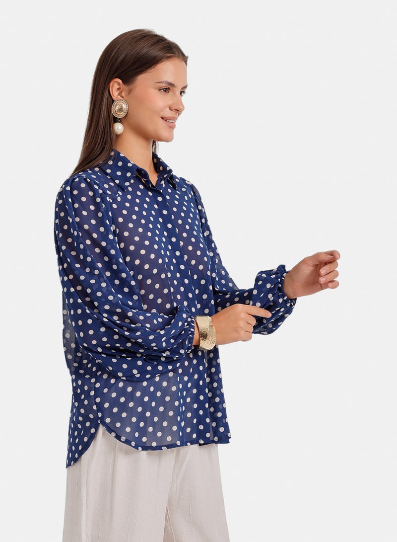 Carina Polka Dots Shirt - Image 2
