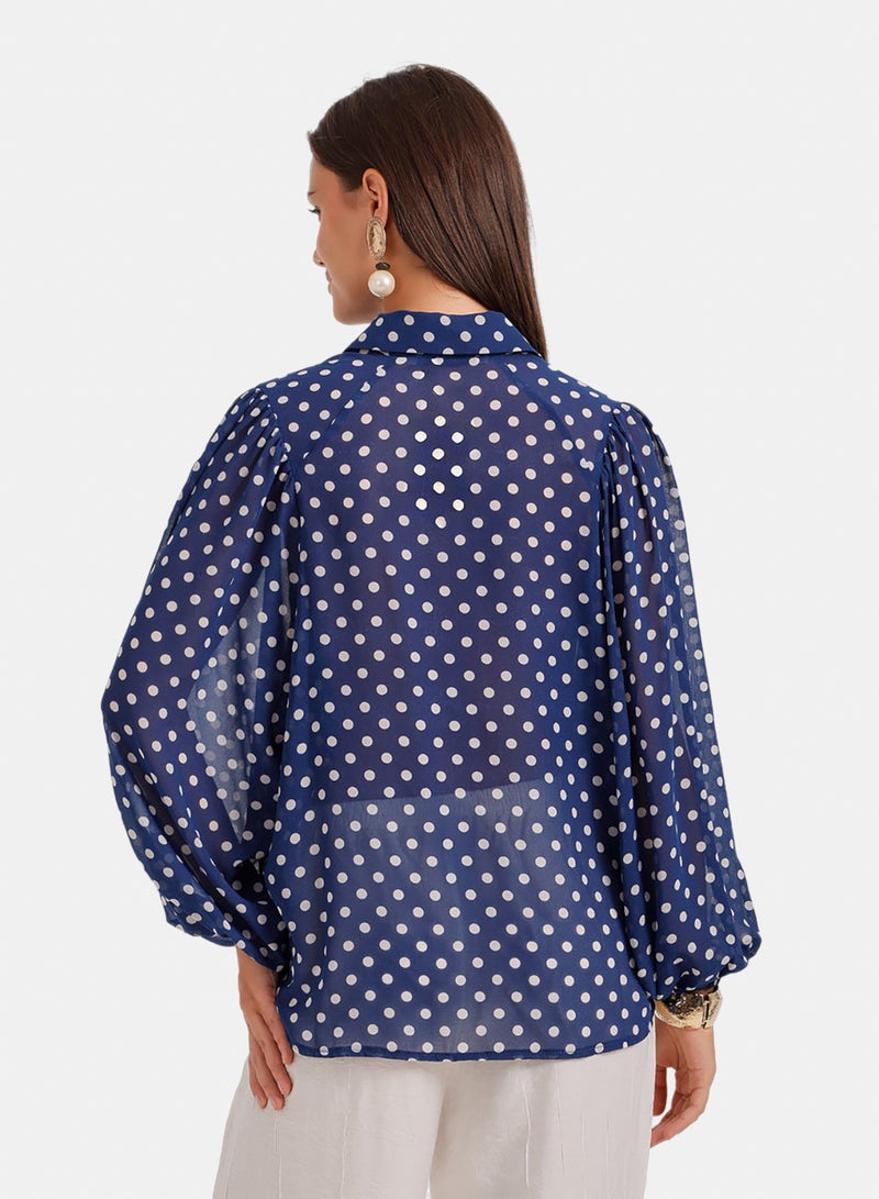 Carina Polka Dots Shirt - Image 4