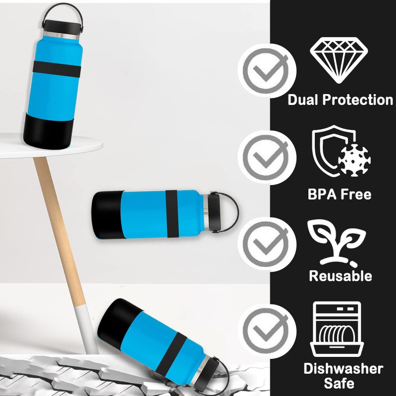 Greant Double Protective Water Bottle Boot Compatible with Hydro Flask 64 oz, Silicone Flex Boot for Hydroflask Boot, Universal Anti-Slip Bottle Sleeve, 3 Sizes to Choose - Image 2