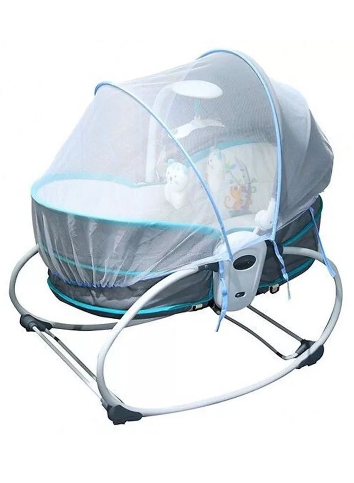 DubaiGallery 5 in 1 Rocker and Bassinet Napper with Musical Vibrations - Image 5