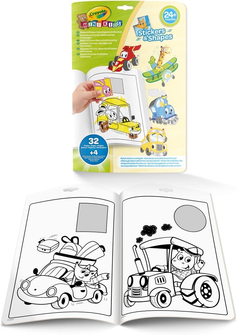 MK COLOR & SHAPES WHIMSICAL WHEELS ACTIVITY BOOK