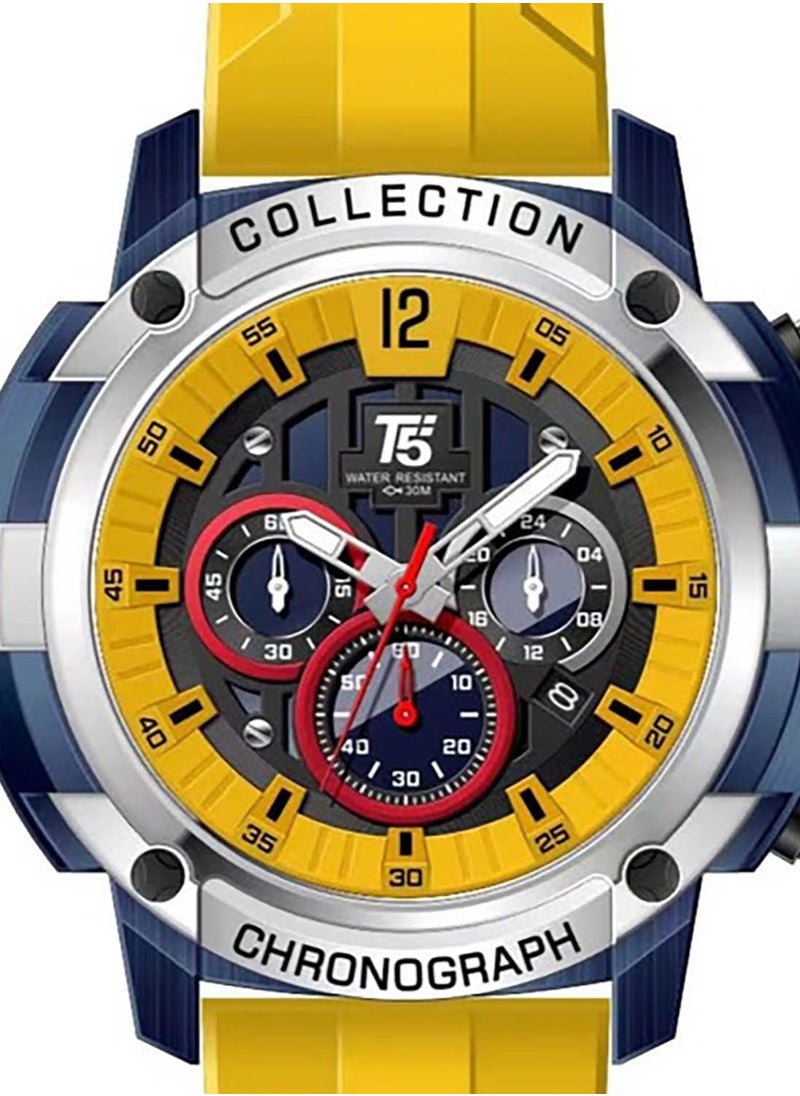 T5 Men's Chronograph Silicone strap Watch