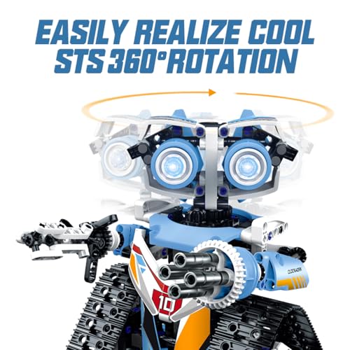 DOLIVE Robot Toys for Kids Ages 814 Remote AppControlled 3 in 1 STEM Robotics Set for Kids Creative Birthday for Boys Girls Aged 8 9 10 11 12 695 Pieces - Image 5