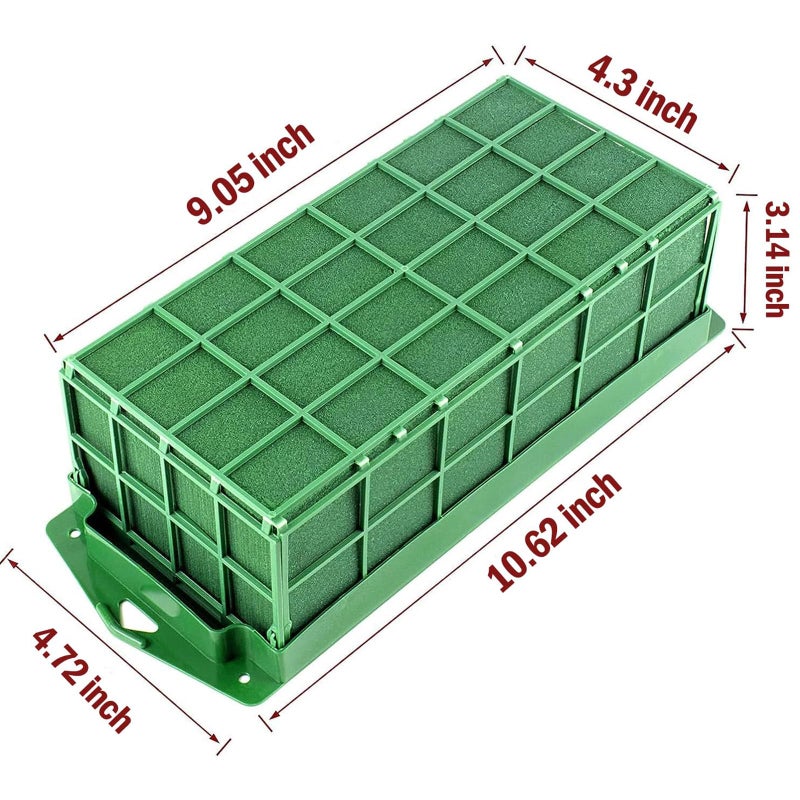 Takytao Floral Foam Cage, Dry Flower Cage Holders, Green Foam Cage Blocks for Fresh Flower Arrangements Decoration, Wedding, Interior and Garden - Image 2