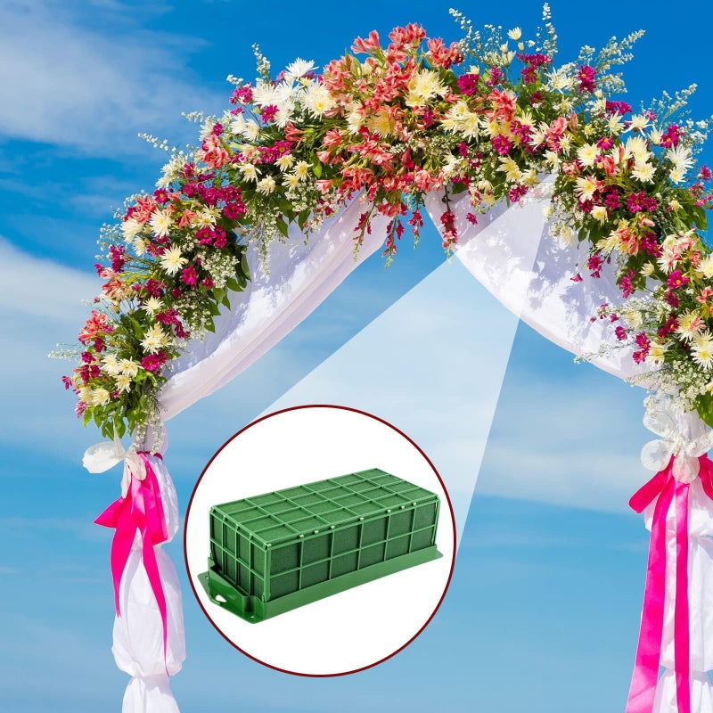 Takytao Floral Foam Cage, Dry Flower Cage Holders, Green Foam Cage Blocks for Fresh Flower Arrangements Decoration, Wedding, Interior and Garden - Image 5