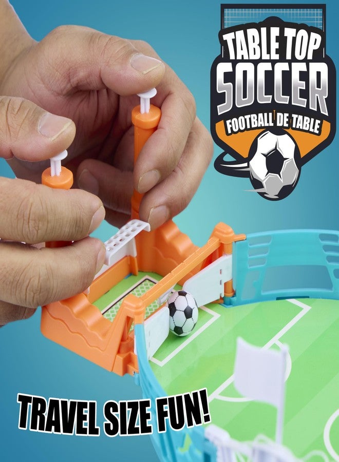 EXPRESSIONS Tabletop Soccer Game - Portable Soccer Fun w/ 4 Balls Included - Table Top Soccer Goal & Tiny Soccer Balls, Hand Soccer Training Soccer Goal Toy - Image 2