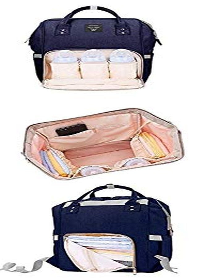 Alya Multifunctional Waterproof Durable Nursing Maternity Diaper Backpack Tote Bag for Travelling (Blue) - Image 3