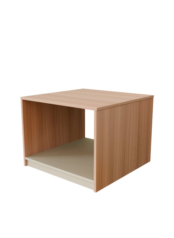 NEO FRONT FURNITURE Office Coffee Table – Beige & Brown Finish, Compact Wooden Table for Reception or Meeting Areas 600×600×450 mm (XS-Y-C06)  - Image 4