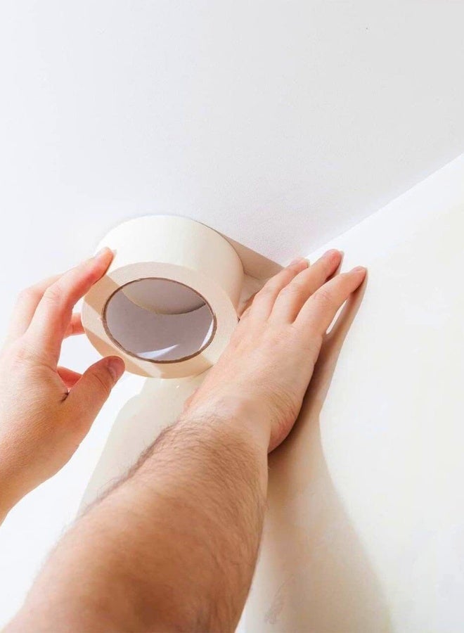 Chase Up Masking Tape 2" x 20 Yards | Strong Adhesive Tape for Painting, Decorating, DIY Home, Office, School Stationery, Arts, DIY Crafts etc [6 Roll] - Image 2