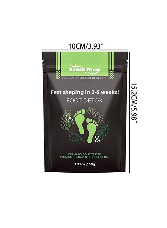 SOUTH MOON Foot Detox，Herbal Body Detox Foot Soak Salt , Detox & Shaping Cleansing Foot Soak for Men and Women, Daily Rebody Body Detoxingh Foot Soak Salt for a Relaxing and Soothing Experience-50g - Image 5