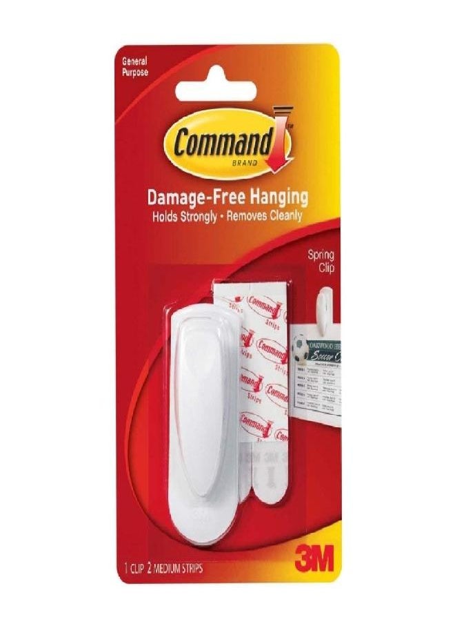 Command Command Spring Clip 1 Clip And 2 Adhesive (6 Pack)  - Image 2