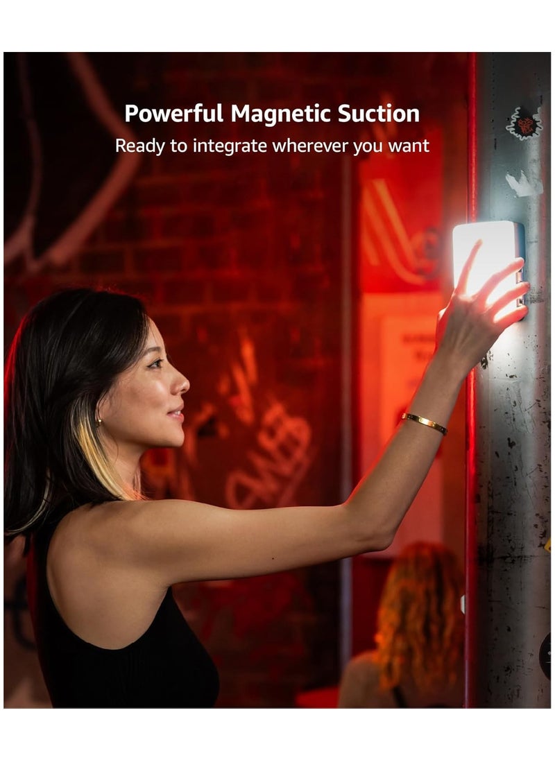 أبتشر - أبوتشر أماران Ace 25x ضوء LED ثنائي اللون بقوة 32 واط، إضاءة فيديو للكاميرا، نطاق حرارة لونية 2700K-6500K، شدة إضاءة 6320 لوكس عند 0.5 متر، شحن سريع عبر USB-C، تركيب مغناطيسي، 9 تأثيرات إضاءة، تحكم لاسلكي عبر تطبيق Amaran – فضي - Image 1