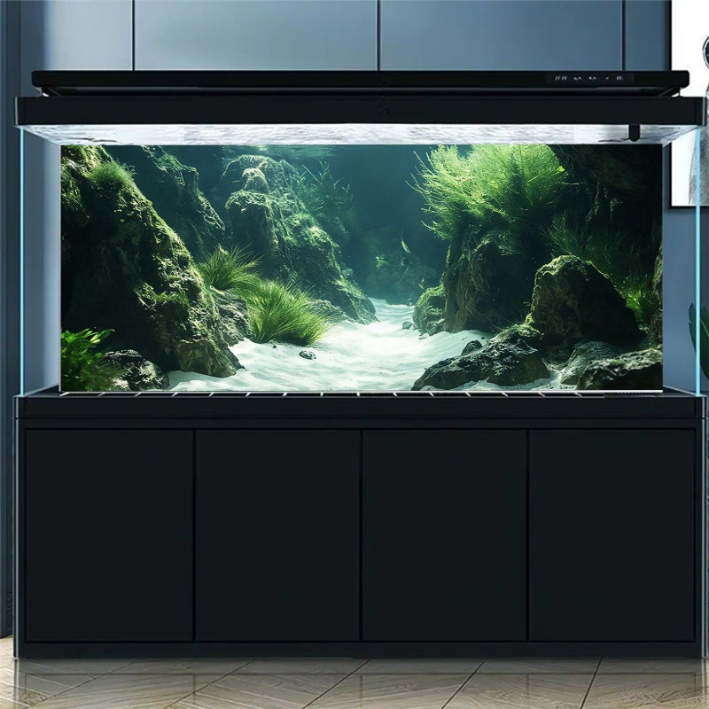 Removable Self Adhesive Aquarium Background Wallpaper Vinyl Sticker For Fish Tank Decoration 50X120 - Image 3