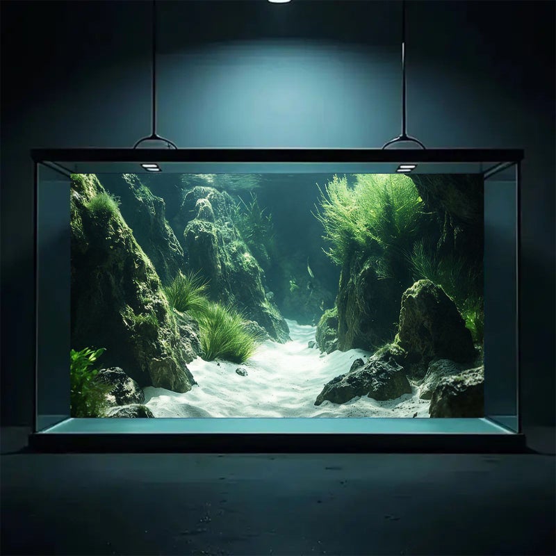 Removable Self Adhesive Aquarium Background Wallpaper Vinyl Sticker For Fish Tank Decoration 50X120 - Image 5