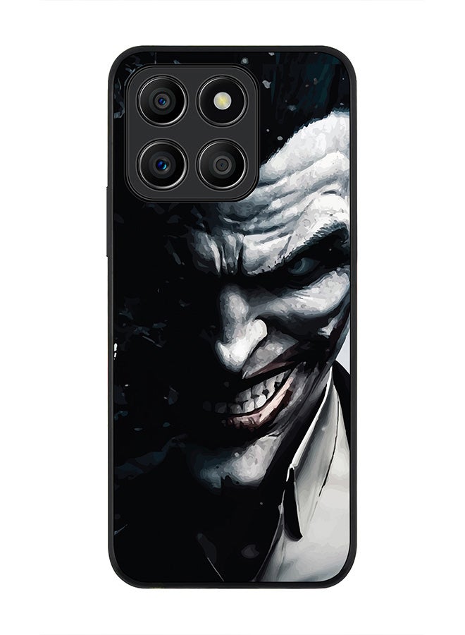 Stylizedd Rugged Black Edge Case for Honor X8b, Slim fit Soft Case Flexible Rubber Edges Anti Drop TPU Gel Thin Cover -  Arkham Joker - Image 1