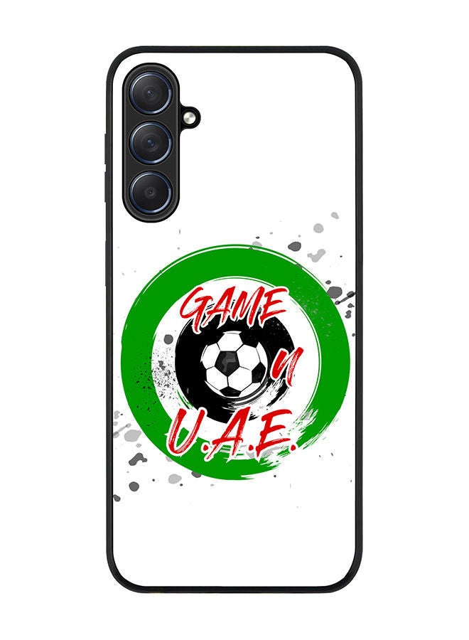 Stylizedd Rugged Black edge case for Samsung Galaxy M54 5G, Slim fit Soft Case Flexible Rubber Edges Anti Drop TPU Gel Thin Cover -  Game on U.A.E. - Image 1