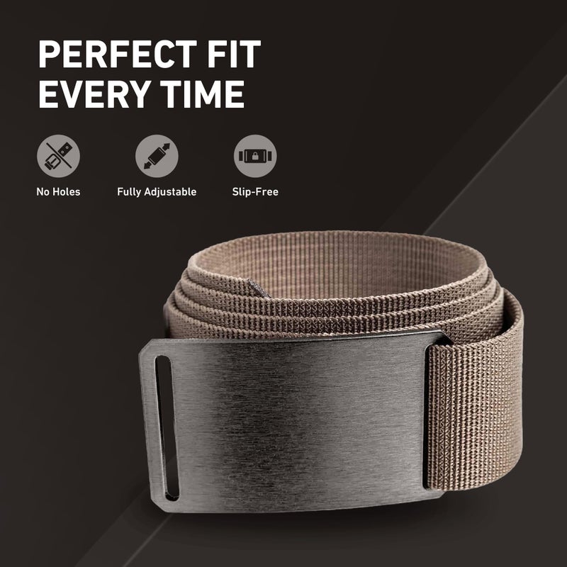 GRIP6 Belt for Men - Adjustable, Durable, Nylon Belt for Casual, Tactical, Hiking, and EDC - Ideal Mens Belts for Jeans, Golf, and Concealed Carry - Image 3