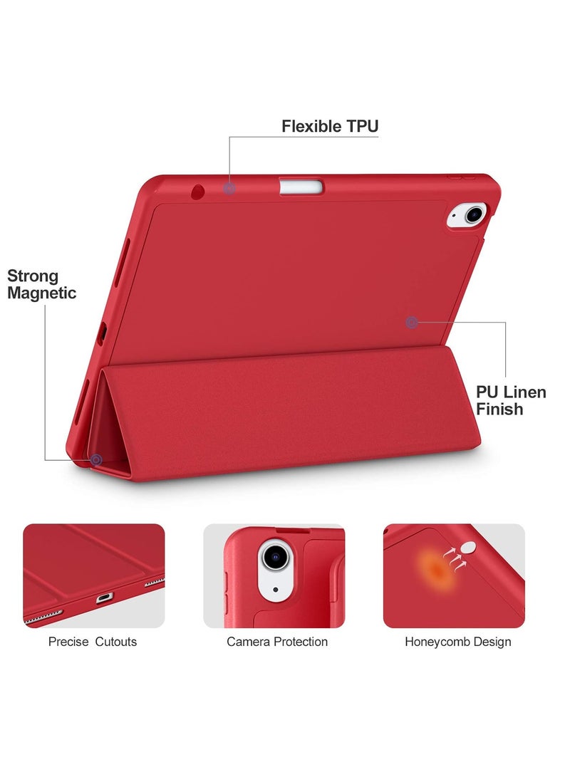 ميجوفاست جراب متوافق مع iPad Air من الجيل السادس مقاس 11 بوصة M2 2024 لجهاز iPad Air 5th من الجيل الرابع 2022 2020 مقاس 10.9 بوصة مع حامل قلم وخاصية السكون والاستيقاظ التلقائي - Image 3