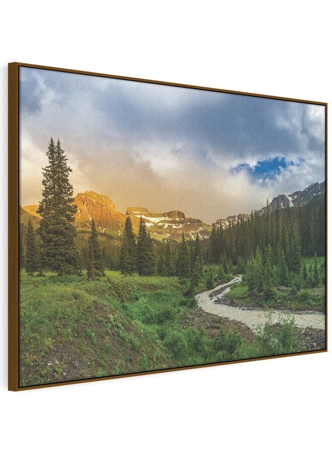Home Gallery Beautiful Mountain Landscape With Green Trees Canvas Wall Art  - Image 5